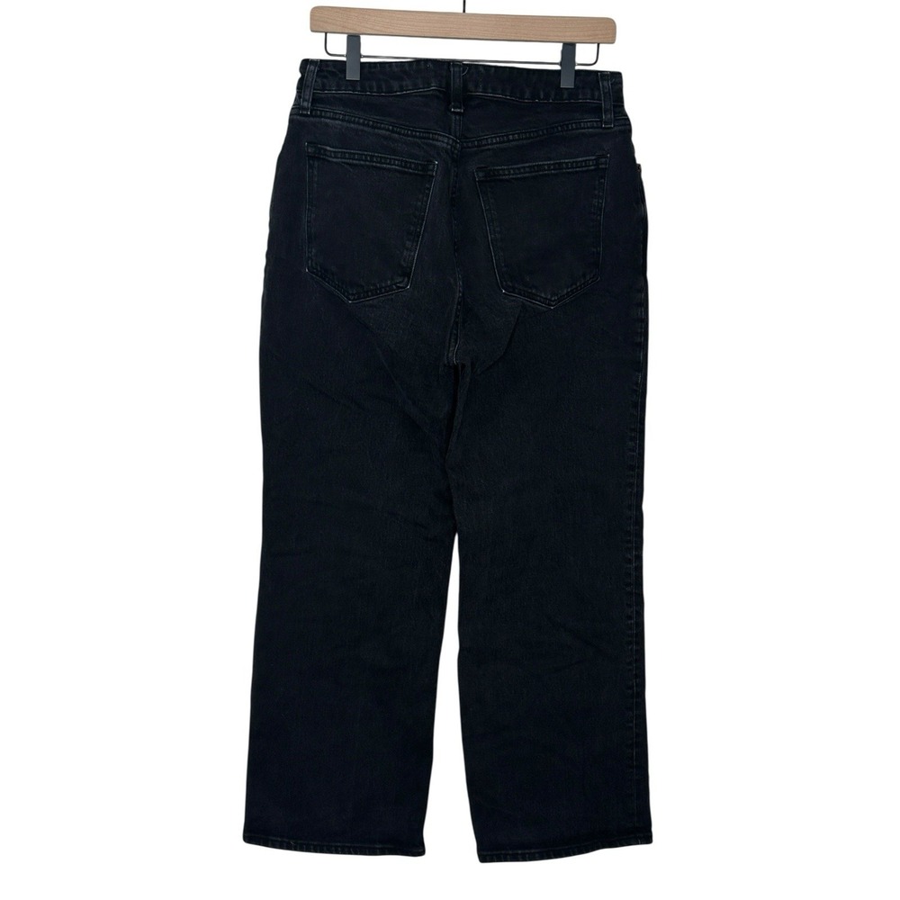 Abercrombie & Fitch 90s Relaxed Jean High Rise Curve Love 30 10 XS Black X-Short - Picture 5 of 10